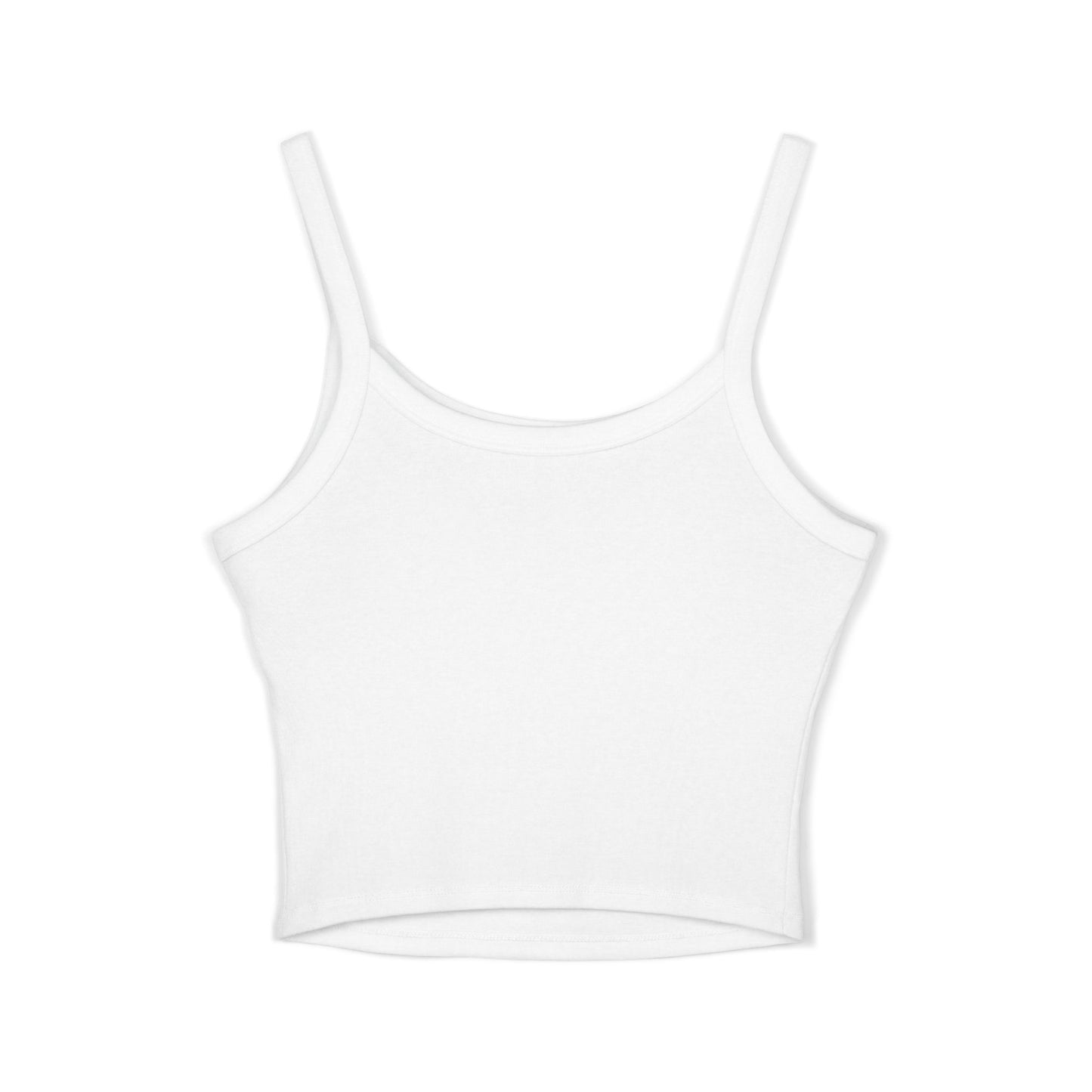 Spaghetti Tank Top — "Master Peace" Gothic Script Crop Tank