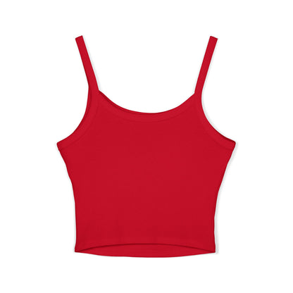 Spaghetti Tank Top — "Master Peace" Gothic Script Crop Tank