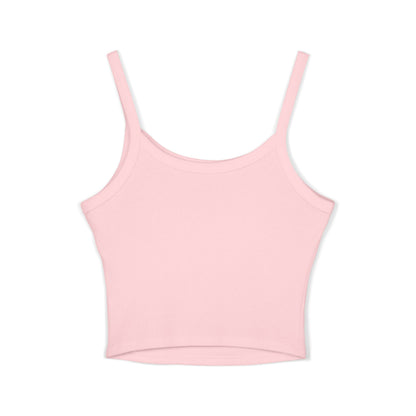 Spaghetti Tank Top — "Master Peace" Gothic Script Crop Tank