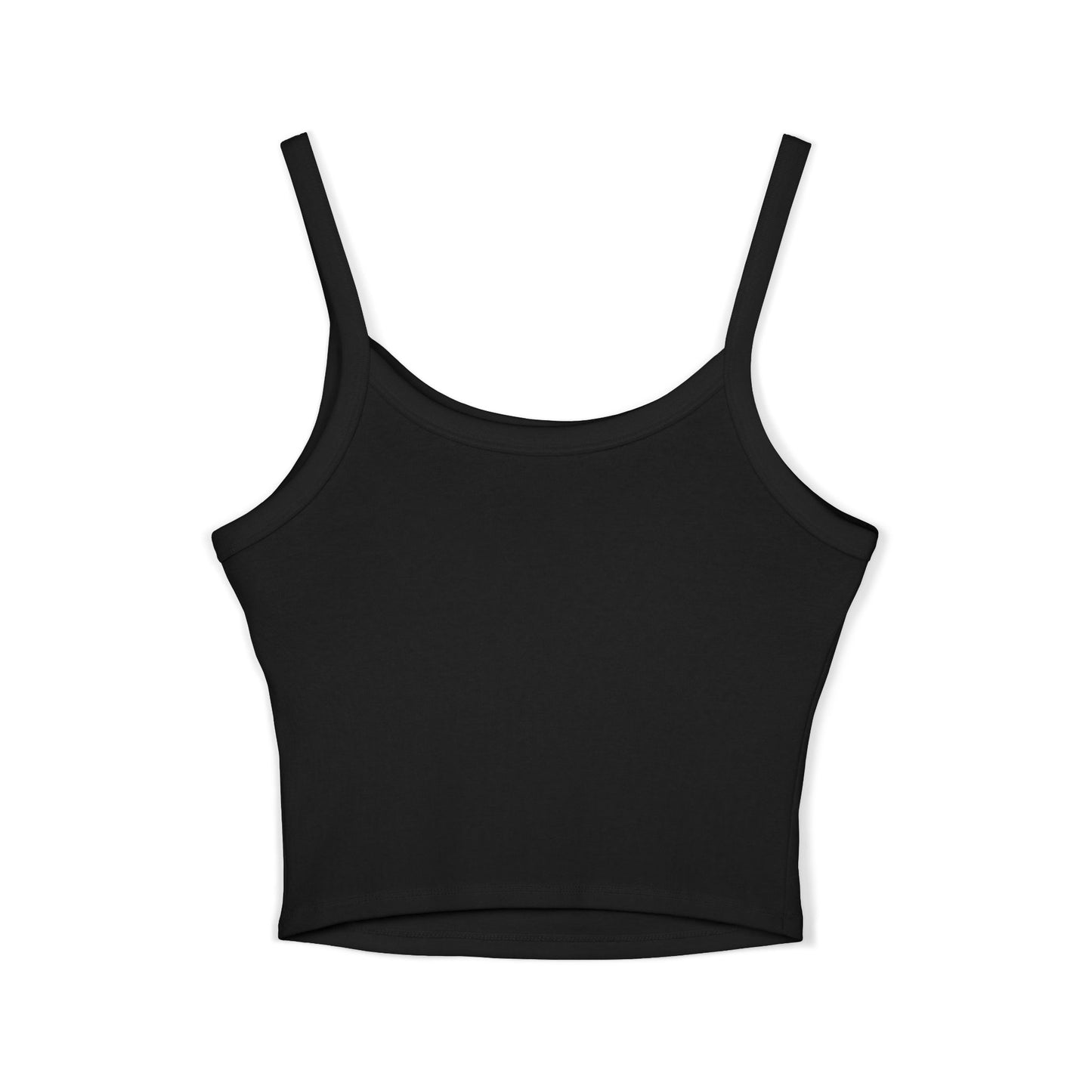 Spaghetti Tank Top — "Master Peace" Gothic Script Crop Tank