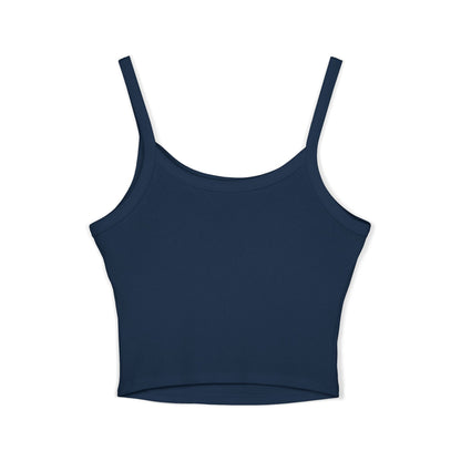Spaghetti Tank Top — "Master Peace" Gothic Script Crop Tank
